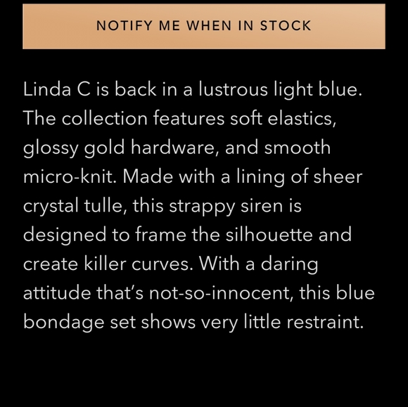 SUSPENDER, honey Birdette, LINDA C, outta stock online - Picture 2 of 8